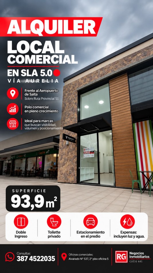 local en via aurelia SLA 5.0